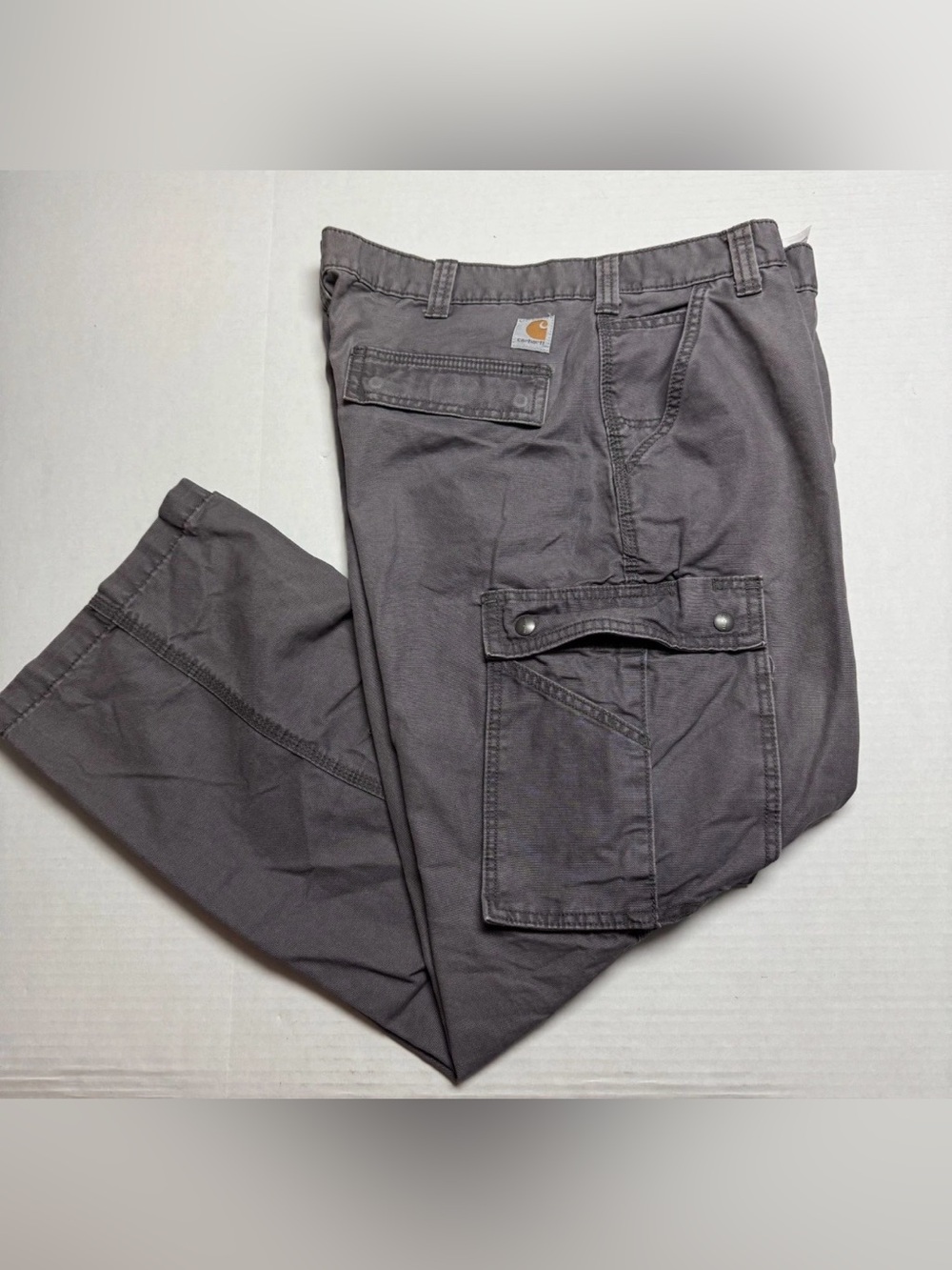 Carhartt (100272) Relaxed Fit Straight Leg Cargo Pant In Gravel Gray Size: 40x30